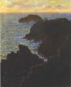 Rocas en Belle-Isle, Port-Domois de Claude Monet